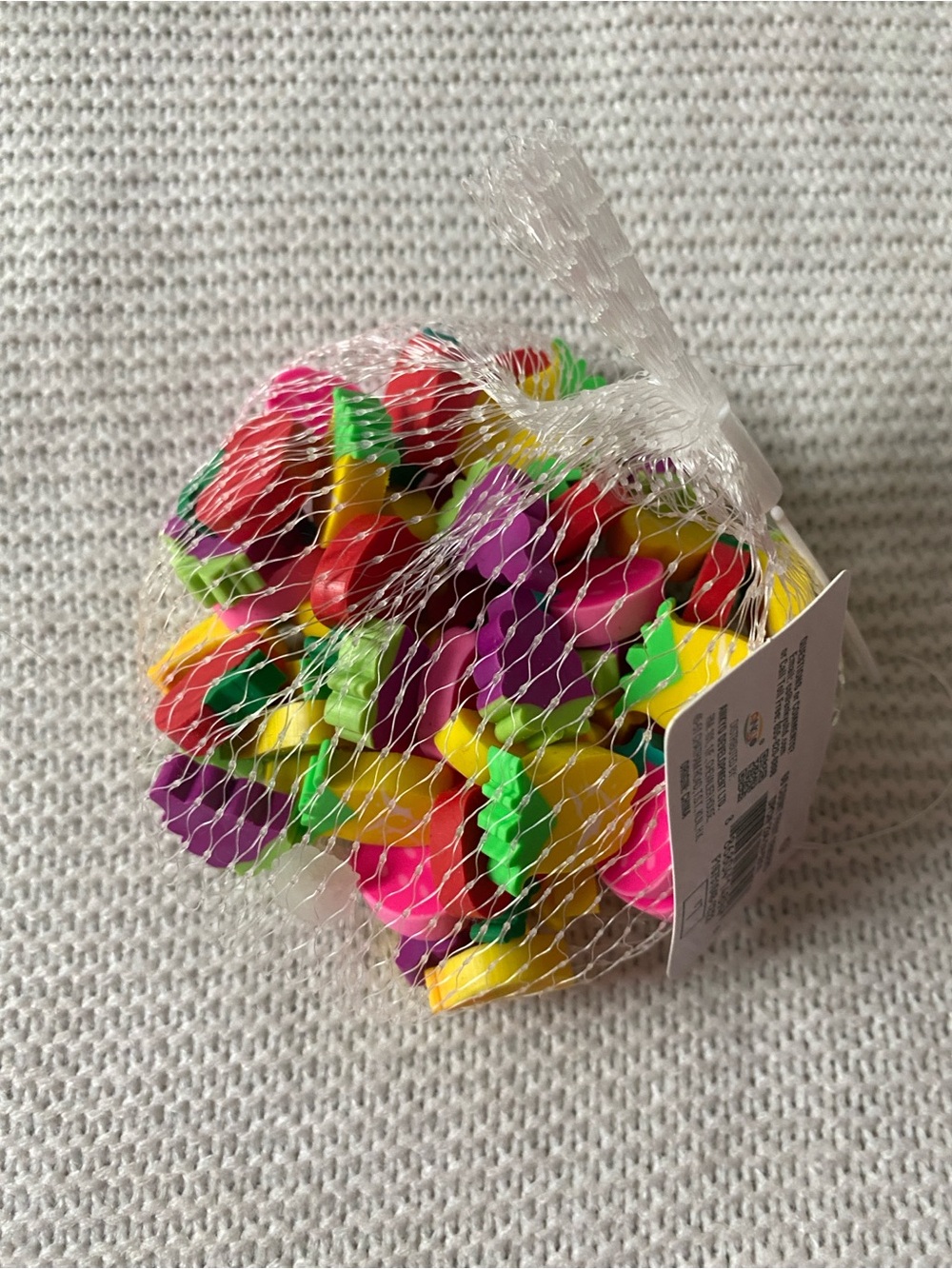 Target bullseye mini erasers